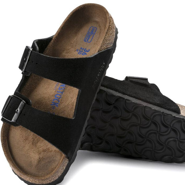 Black birkenstocks soft footbed online