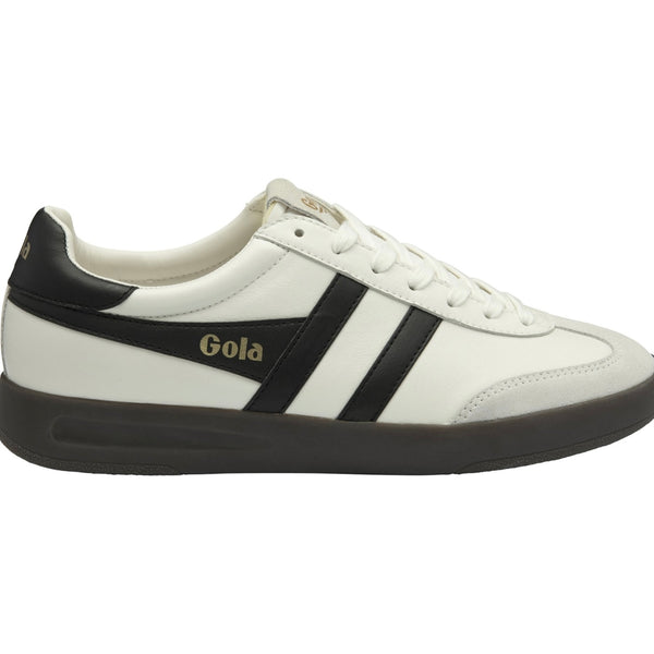 Gola cyclone leather White Black Dark Gum Little Rascals Boutique