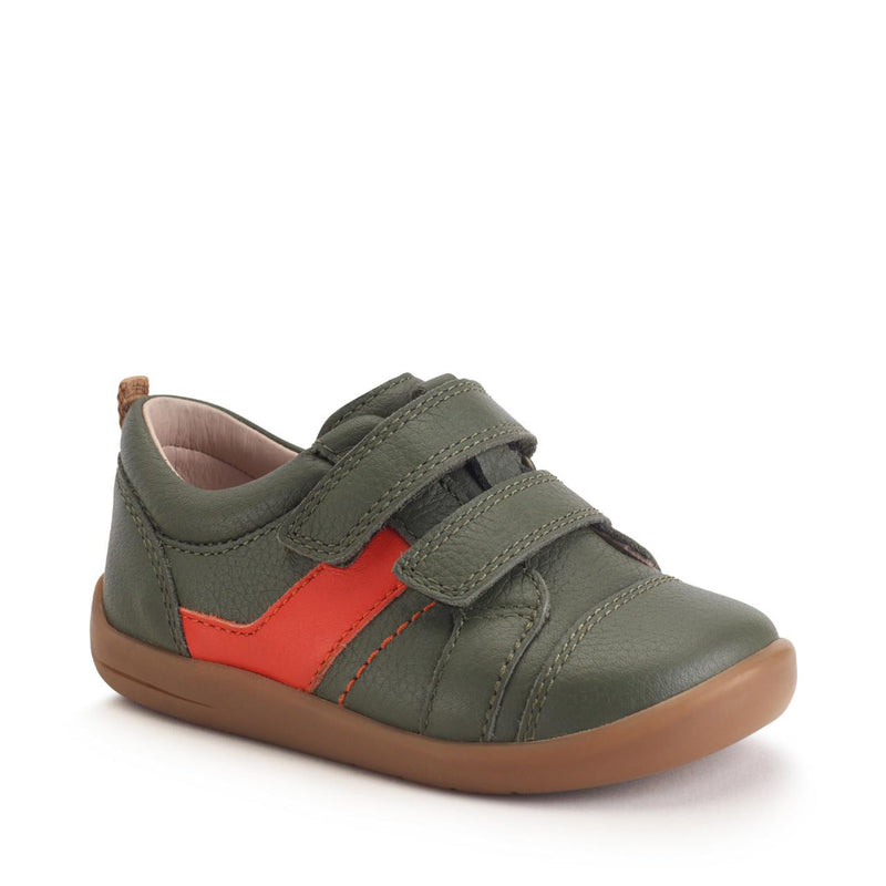 Start Rite Maze Khaki/Orange Leather