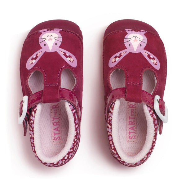 Start rite Little Paws Cherry Red Patent/Bunny