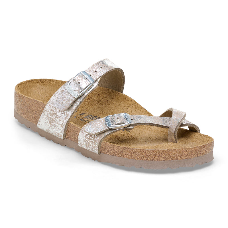 Birkenstock Mayari SYN Washed Metallic Silver