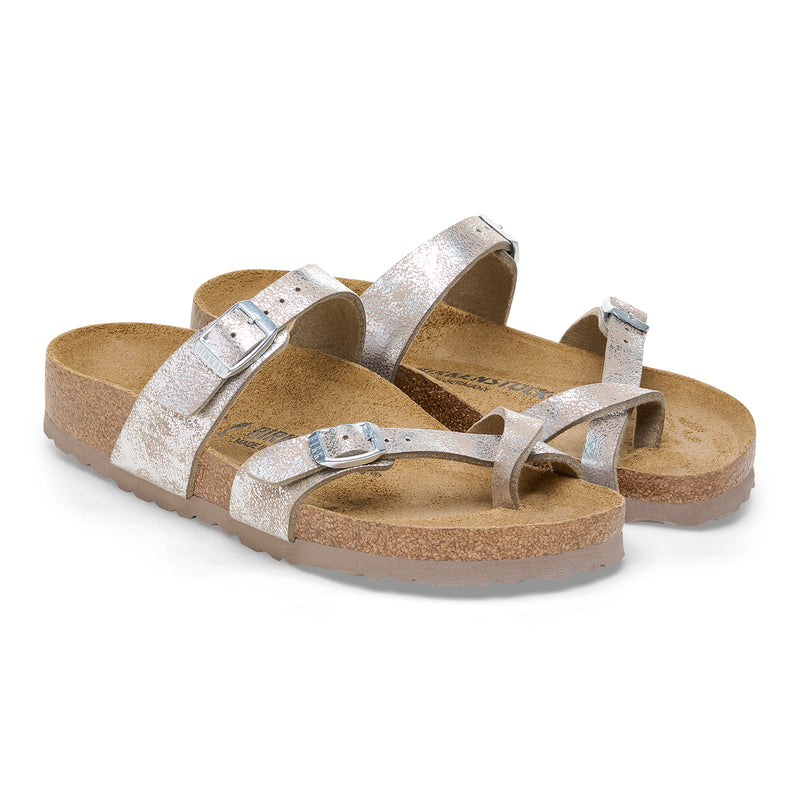 Birkenstock Mayari SYN Washed Metallic Silver