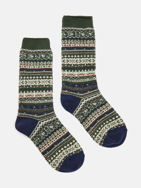 Joules Welly Sock Green AW24/25