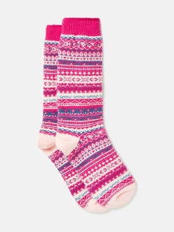 Joules Welly Sock Pink AW24/25