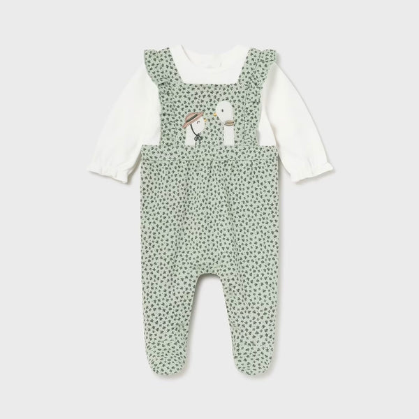 Mayoral 2605 Goose Print Dungaree Romper AW24/25