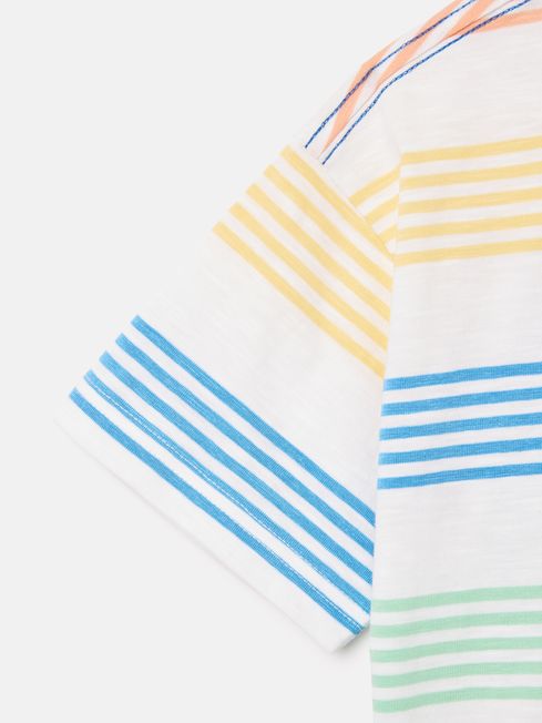 Joules Laundered Stripe T Shirt Multi SS24