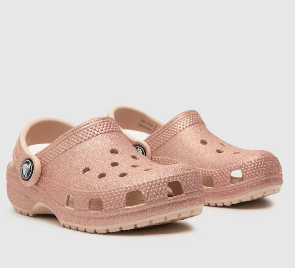 Crocs classic Pink Glitter Toddler