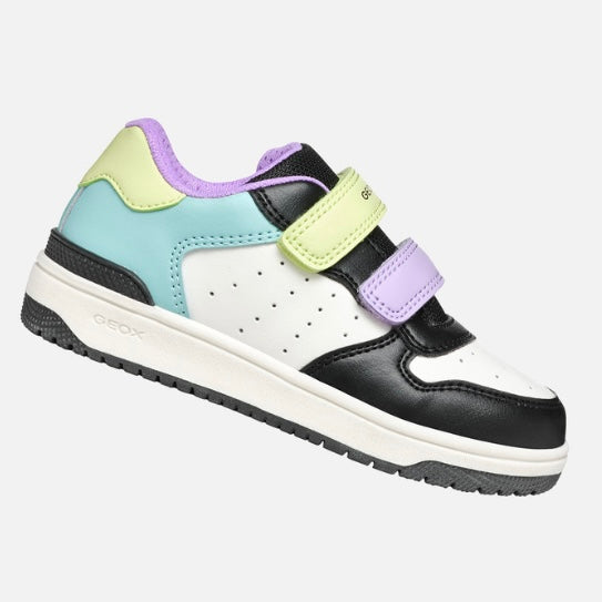 Geox Washiba Black Multicolour low top sneakers