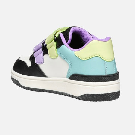 Geox Washiba Black Multicolour low top sneakers