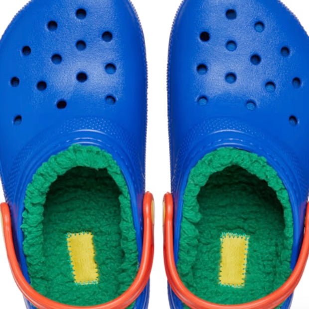 Crocs classic lined blue bolt/ multi - Junior