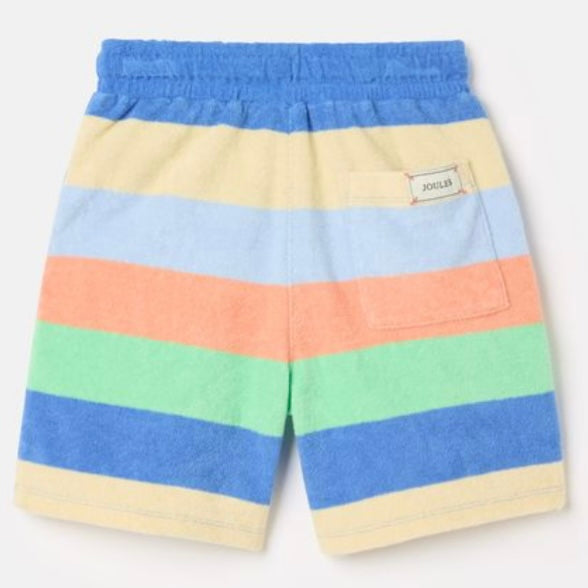 Joules Give us a wave multi stripe towelling shorts - SS24
