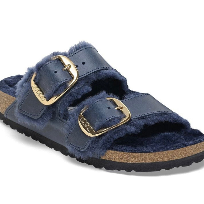 Birkenstock Arizona Big Buckle shearling oiled leather Midnight