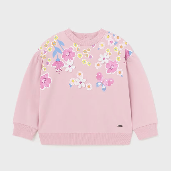 Mayoral 1432 toddler floral sweatshirt- SS24