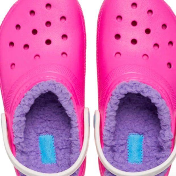 Crocs classic lined pink crush/ multi - Toddler