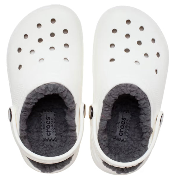 Croc Classic Lined White/Grey Toddler