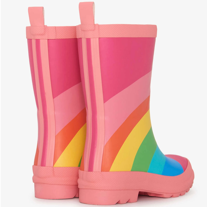 Hatley Rainbow Fuschia Matte Welly Boots