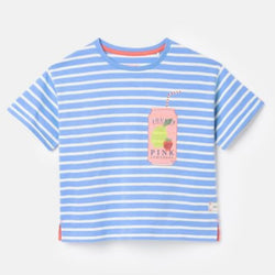 Joules fun days blue short sleeved T shirt - SS24