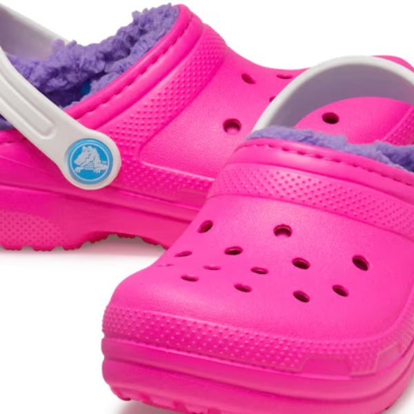 Crocs classic lined pink crush/ multi - Junior