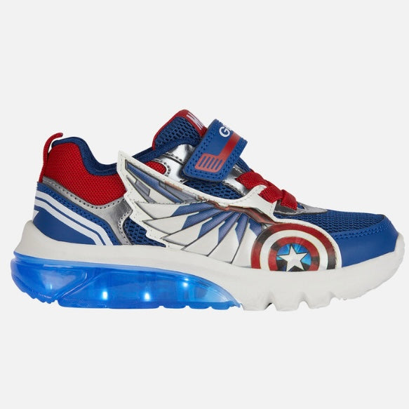 Geox Ciberdron Avengers Blue Red captain America Little Rascals Boutique