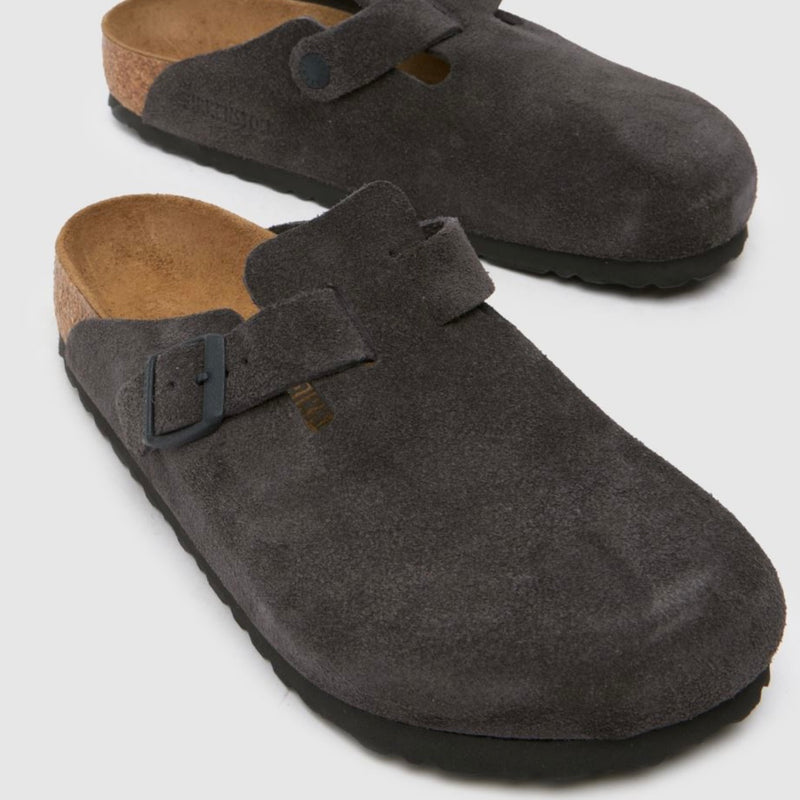 Birkenstock Boston Velvet Grey