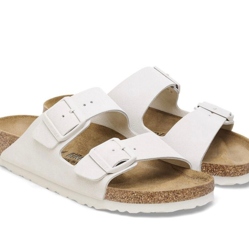 Birkenstock Arizona Antique White suede