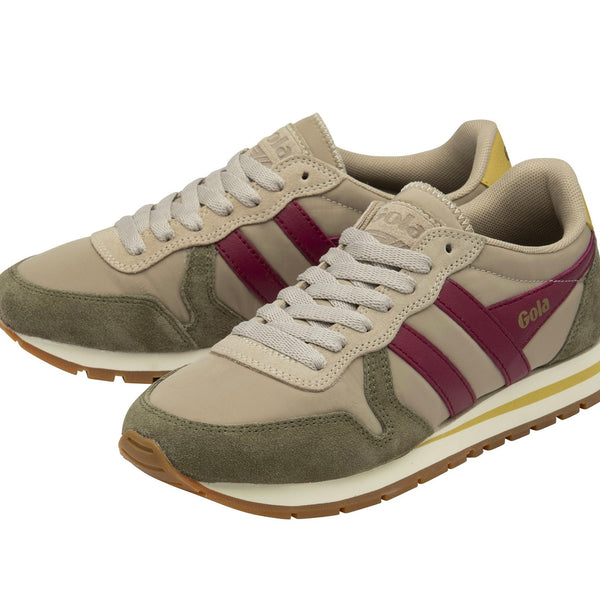 Gola Daytona Chute Bone/ Khaki/ Cerise