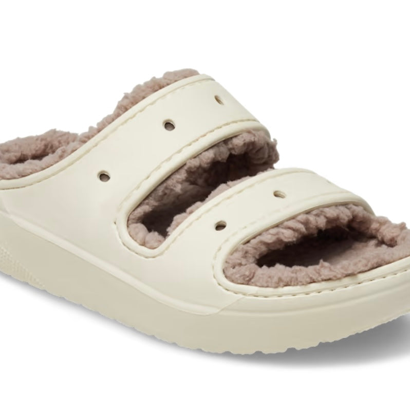 Croc Classic Cozzzy lined Sandal Bone/ mushroom Adults