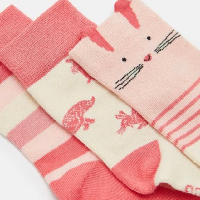 Joules neat feet 3 pack Bunny - AW24/25