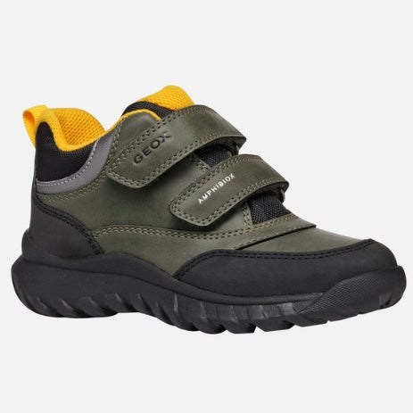 Geox Simbyos ABX waterproof boot Dk Green/ Black