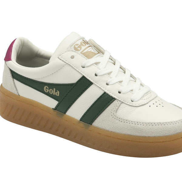 Gola Grandslam Elite White/ Evergreen/ Fuchsia/ Gum