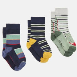 Joules eat feet 3 pack Dino - AW24/25