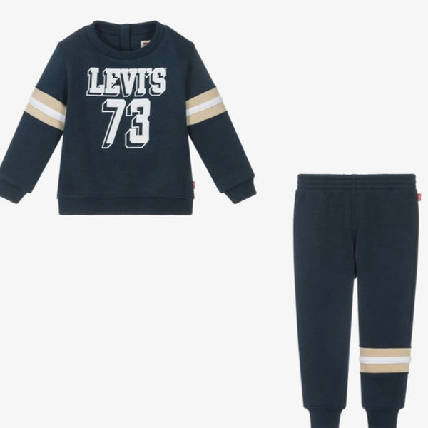 Levi’s navy blue varsity cotton tracksuit - AW24/25