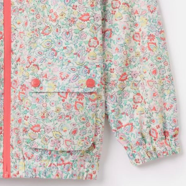 Joules windbreaker multi ditsy waterproof raincoat - SS24