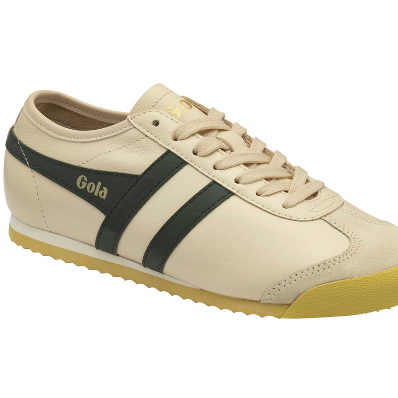 Gola Race leather Ecru/ Dark Khaki