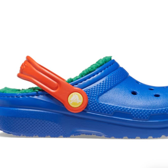 Crocs classic lined blue bolt/ multi - toddler