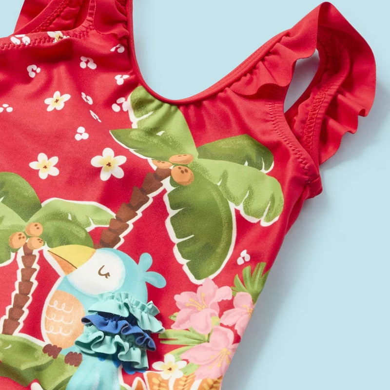 Mayoral 1741 Baby print ruffle swimsuit - SS24