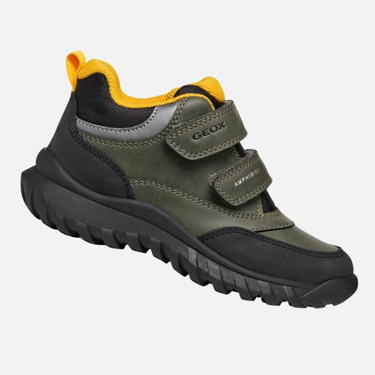 Geox Simbyos ABX waterproof boot Dk Green/ Black