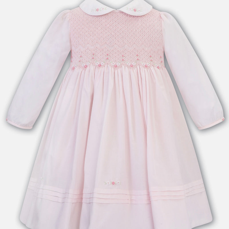 Sarah Louise C7501L-1 pink smocked dress - AW24/25