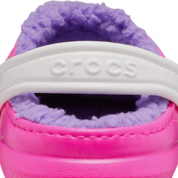 Crocs classic lined pink crush/ multi - Junior