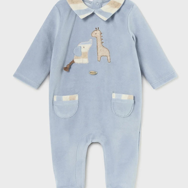 Mayoral 2793 velour babygro - AW24/25