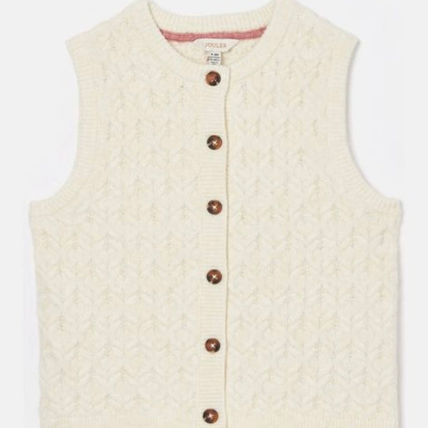 Joules Isabelle knit tank cream - AW24/25