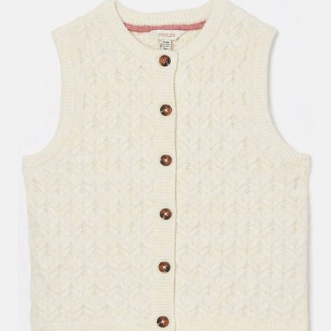 Joules Isabelle knit tank cream - AW24/25