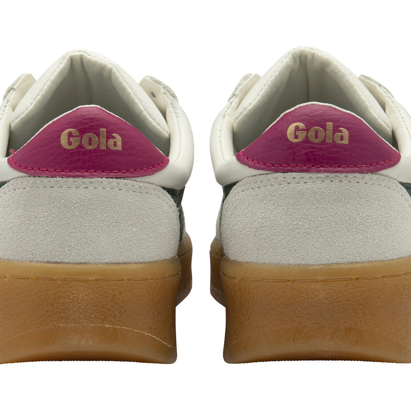 Gola Grandslam Elite White/ Evergreen/ Fuchsia/ Gum