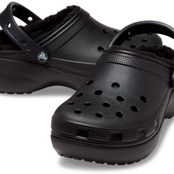 Croc Classic Platform Lined Black Adult