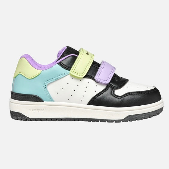 Geox Washiba Black Multicolour low top sneakers