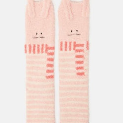 Joules fluffy pink bunny socks - AW24/25