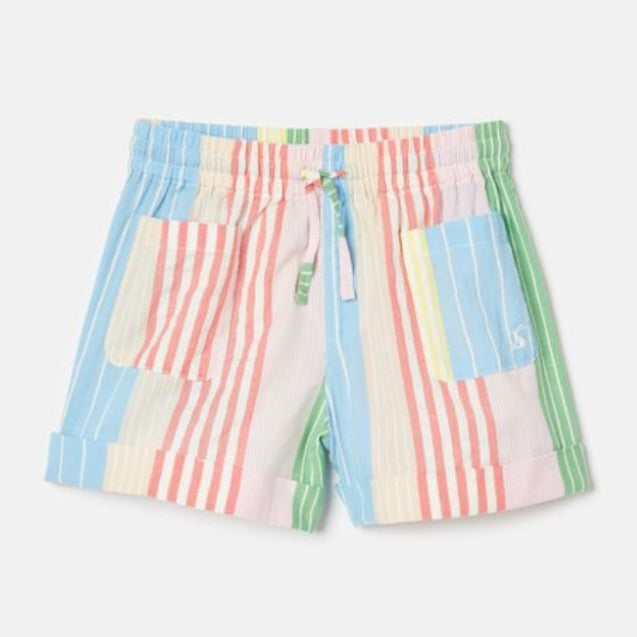 Joules Happiness multi striped shorts - SS24