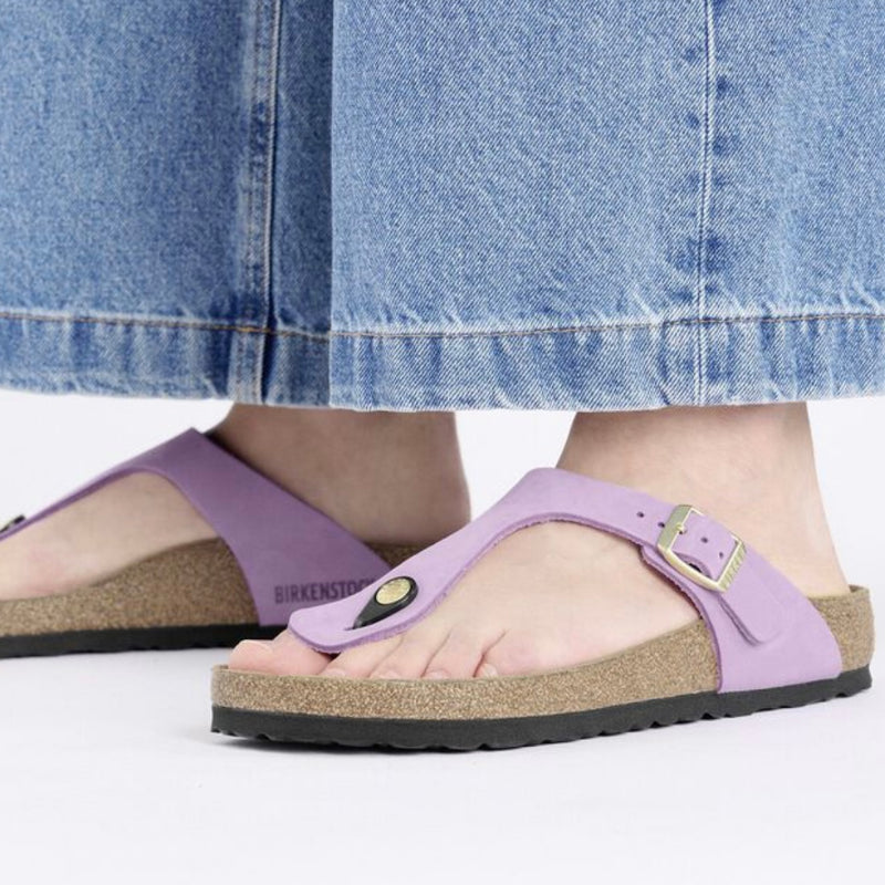 Birkenstock Gizeh nubuck crocus