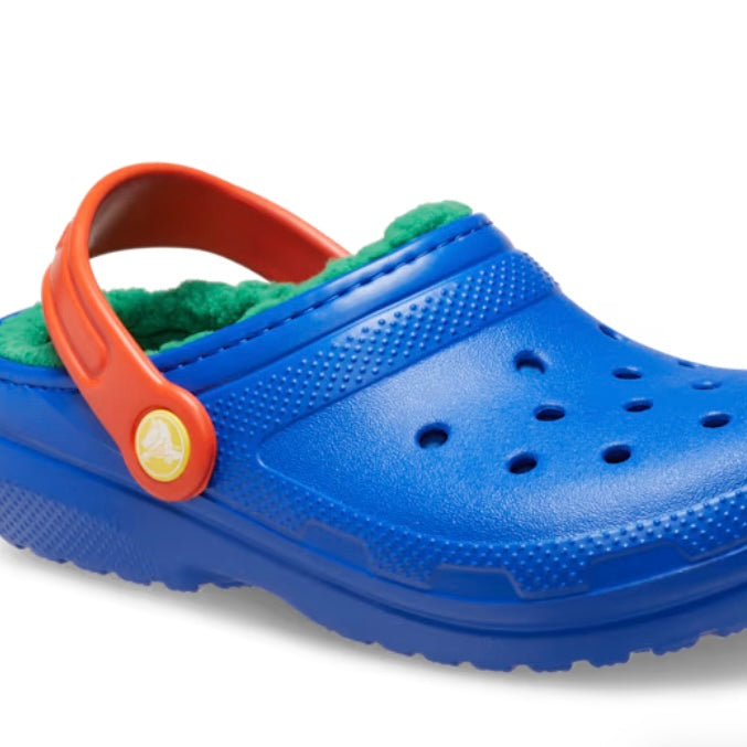 Crocs classic lined blue bolt/ multi - toddler