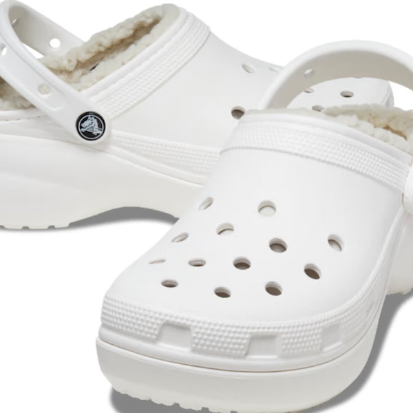 Croc Classic Platform Lined White Adults